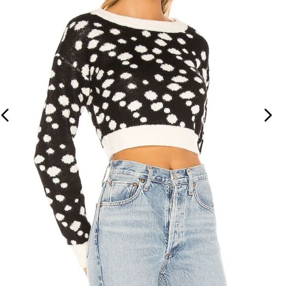 NWT LOVERS + FRIENDS Myla Cropped Sweater - Picture 2 of 4